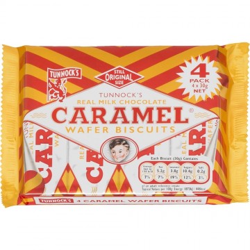 11982001002caramelwaferbiscuitsmelkchoc4x30ga