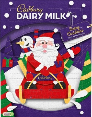 Cadbury adventkalender melk