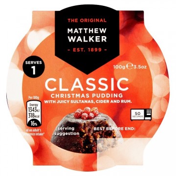Christmas pudding classic Matthew Walker
