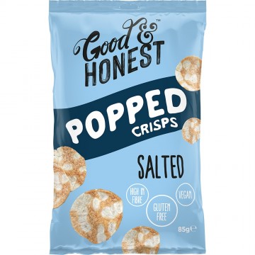 Goodandhonestpoppedcrispssalted glutenfree vegan