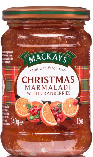 Mackays marmalade w cranberries cristmas
