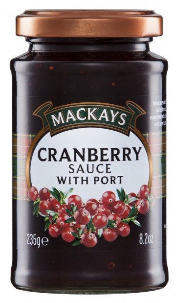 Mackays cranberry sauce with port
