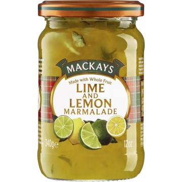 Mackays lime en lemon marmalade glas340g
