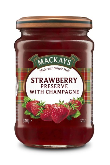 Mackays strawberry preserve with champagne