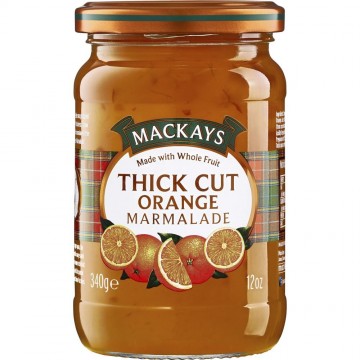 Mackays thick cut orange marmalade glas340g