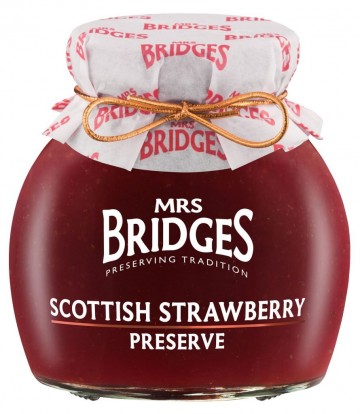 Mrsbridges scottish strawberry preserve glas