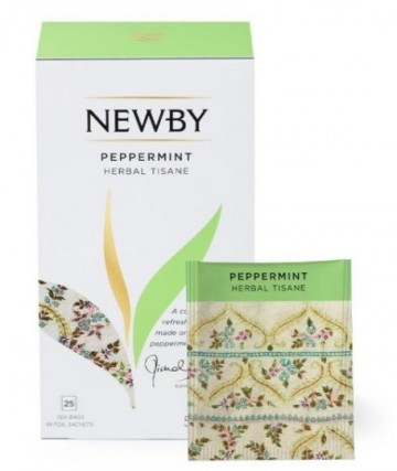 Newby Teas peppermint herbal tisane bag25