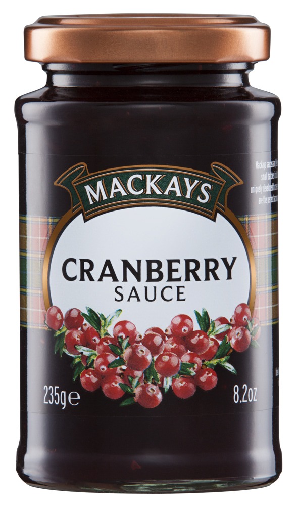 Mackays Cranberry Sauce - Chutney &amp; Relish - BritishFoodShop